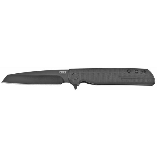 Columbia River Knife & Tool, LCK + TANTO BLACKOUT, 3.22" Folding Knife w/ Liner Lock